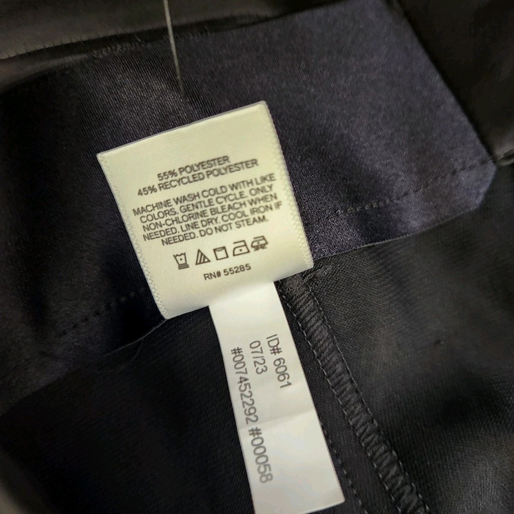 Express Womens 4R Black Super High Waisted Satin Cargo Ankle Pants Corporate - Picture 10 of 11